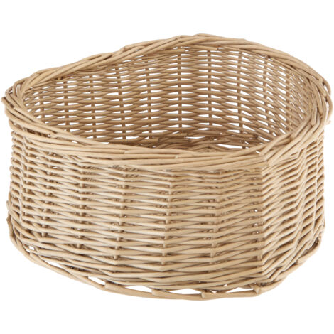 Premier Housewares Grey Heart Shape Willow Basket (1/4)