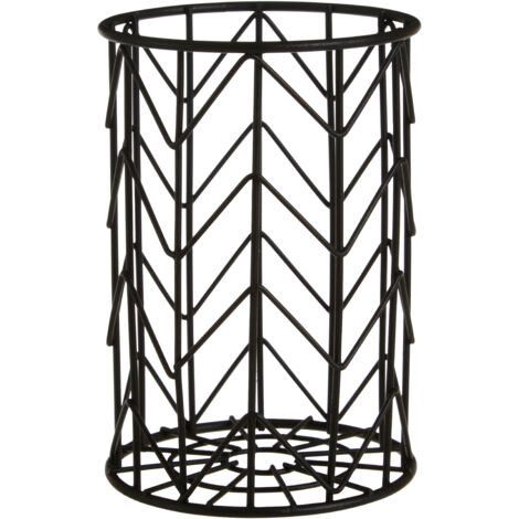 Premier Housewares Vertex Black Powder Coat Utensil Holder (1/4)