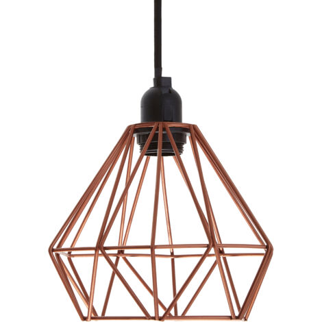 Premier Housewares Bartol Copper Metal Wire Pendant Light (1/5)
