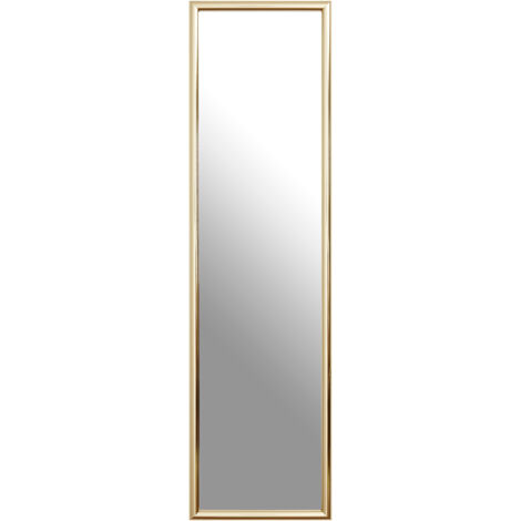 Premier Housewares Gold Plastic Frame Over Door Mirror