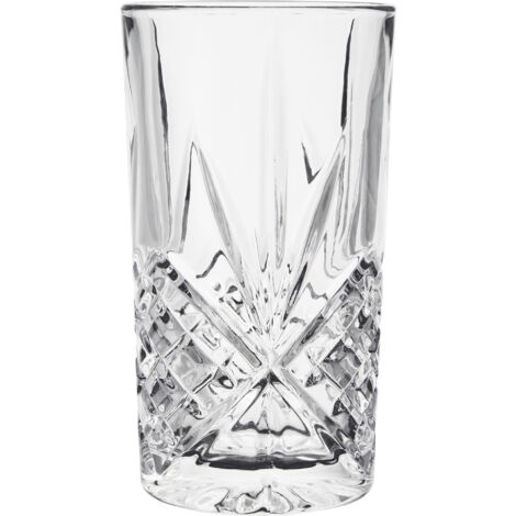 Premier Housewares Set of four Beaufort Crystal High Ball Glasses