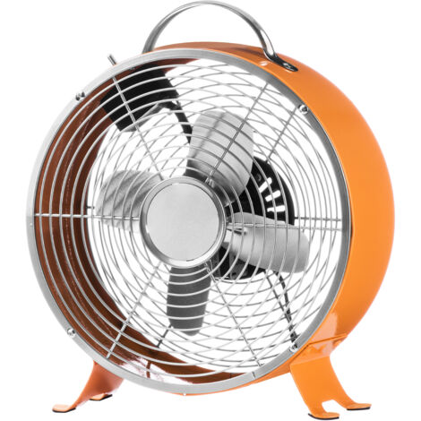 Premier Housewares Orange Retro Desk Fan (1/3)
