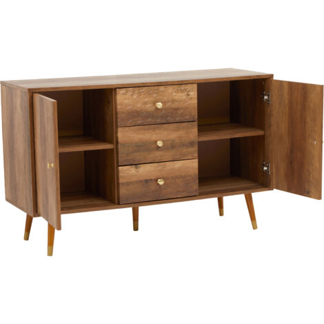 Interiors by Premier Functional Sideboard, Intricate Detailing Two Door Sideboard, Sturdy And Durable Industrial Sideboard