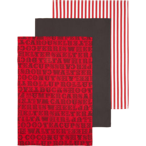 Premier Housewares Carnival Tea Towels - Set of 3 (1/4)