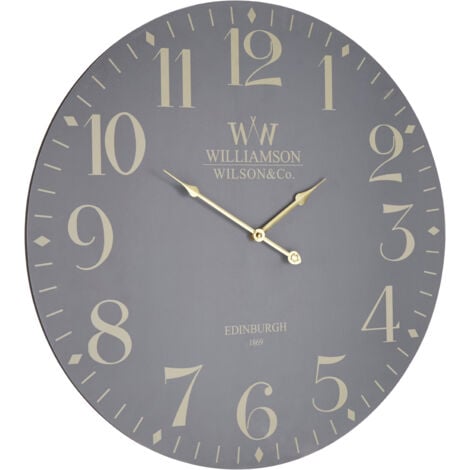Premier Housewares Classical Grey Wall Clock