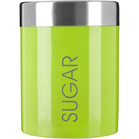 Lime green fashion tea coffee sugar canisters