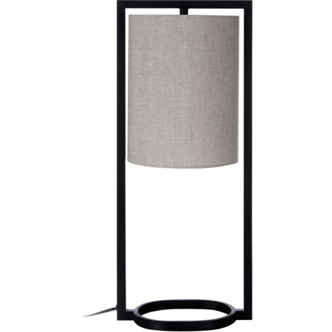 Interiors by Premier Metal Table Lamp, Minimalist & Elegant Table Lamp for Modern Homes, Grey Shade Modern Table Lamp, Table Lamp