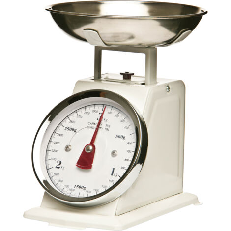 Premier Housewares White Standing Kitchen Scale - 3kg