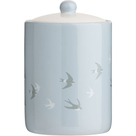 Premier Housewares Light Blue and Cream Swift Storage Jar (1/4)