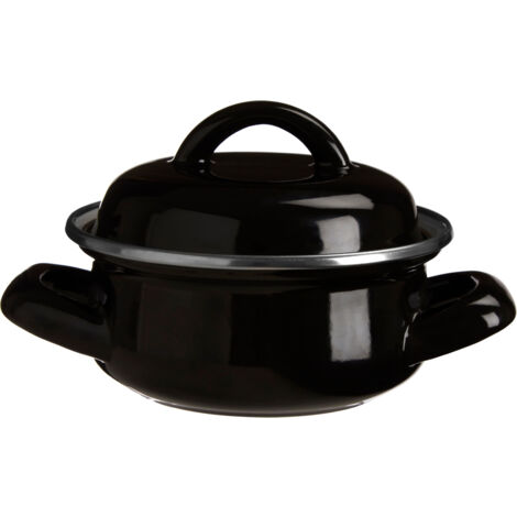 Premier Housewares Porter Black Enamel Mini Casserole Dish