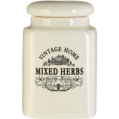 Premier Housewares Vintage Home Spice Jars - Set of 6