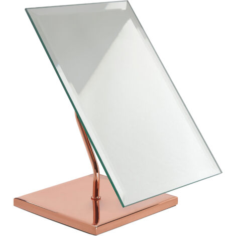 Premier Housewares Clara Rose Gold Table Mirror (1/5)