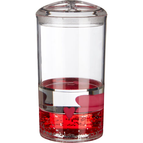 Premier Housewares Acrylic Hearts Toothbrush Holder