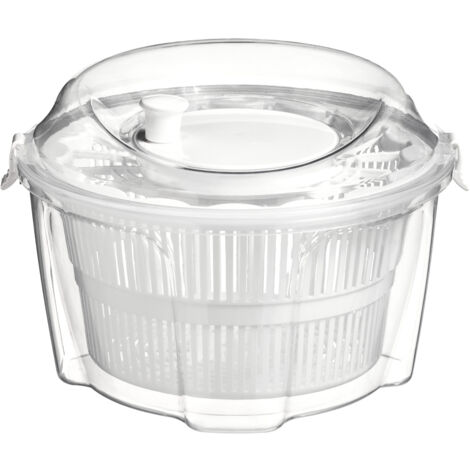Premier Housewares Clear and White Salad Spinner (1/2)