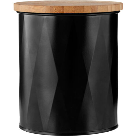 Premier Housewares Rhombus Black Small Storage Canister (1/4)