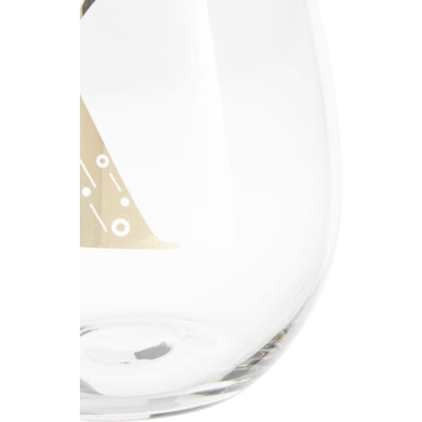 Premier Housewares Letter K Stemless Wine Glass