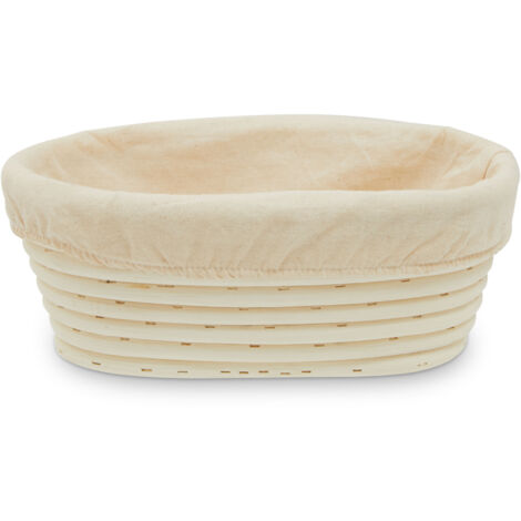 Interiors by Premier Bread Proofing Basket, Sourdough Proving Basket With Cloth Liner, Banneton For Sourdough Starter Kit (1/4)