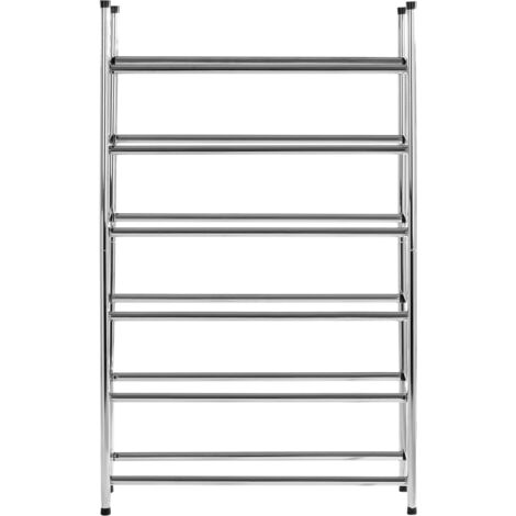 Premier Housewares Six Tiers Chrome Shoe Rack (1/5)