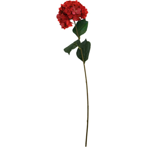 Premier Housewares Fiori Hydrangea Stem Red Flower - 74cm (1/5)