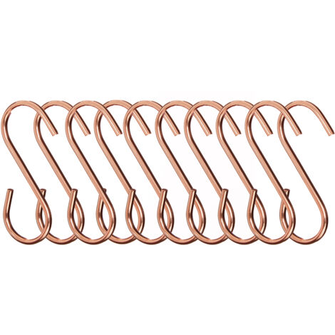 Premier Housewares Sorello Rose Gold Hanging Hooks - Set of 10 (1/5)