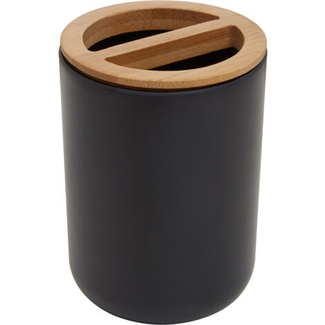 Premier Housewares Canyon Black Toothbrush Holder