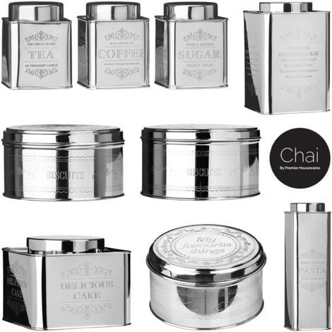 Premier Housewares Chai Tea, Coffee Sugar Canisters