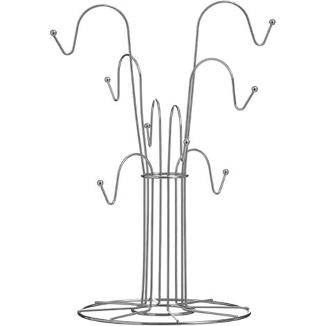 Premier Housewares Chrome 8 Cup Mug Tree (1/2)