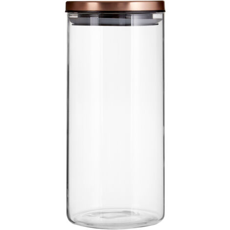 Interiors by Premier Practical Design Rose Gold Lid 1300ml Storage Jar, Elegant House Spice Jars, Durable Organizer For Kitchen (1/3)