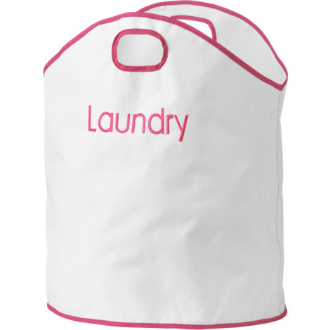 Premier Housewares OxfordHot Pink Trim Laundry Bag (1/2)