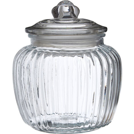 Premier Housewares Vintage Design Glass Storage Jar - 1320ml (1/5)