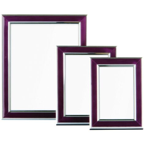 Premier Housewares Purple and Silver Photo Frames - Set of 3 (1/2)