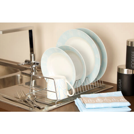 Premier Housewares Chrome Rectanugular Dish Rack