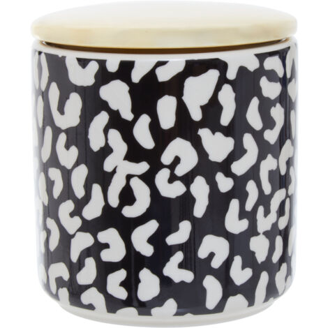 Interiors By Premier Stoneware Medium Canister,Gold Reflective Container With Silicone Seal Lid,Handcrafted Storage Container (1/5)