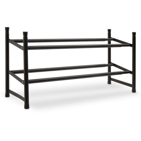 Interiors By Premier Minimal Two Tier Shoe Rack, Functional Shoe Drawer Organizer For Bedroom, Robust Shoe Rack For Livingroom (1/5)