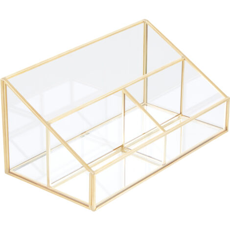 Premier Housewares Clear Glass Makeup Organiser (1/5)