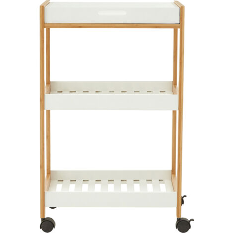 Premier Housewares Nostra 3 Tiers Shelf Unit with Wheels (1/4)