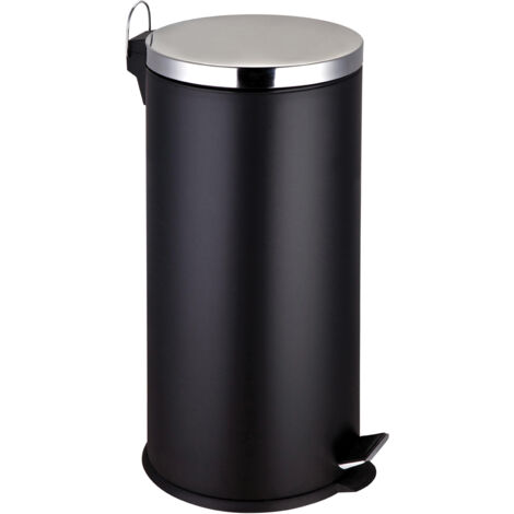 Premier Housewares Matt Black Pedal Bin - 30Ltr (1/5)