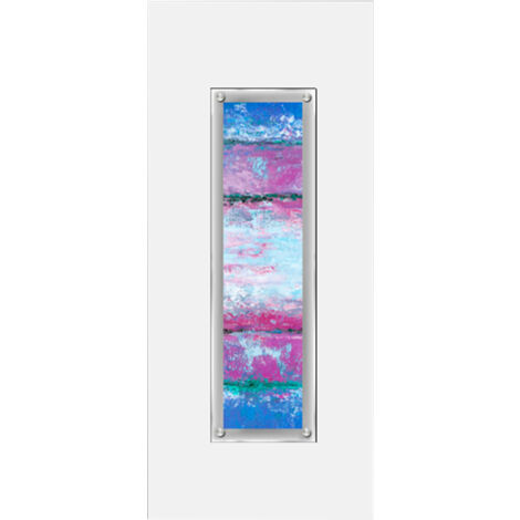 Premier Housewares Abstract Blue 1 Framed Wall Art