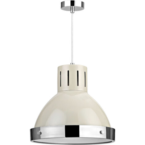 Premier Housewares Vermont Clay Colour Bell Shaped Pendant Light (1/2)