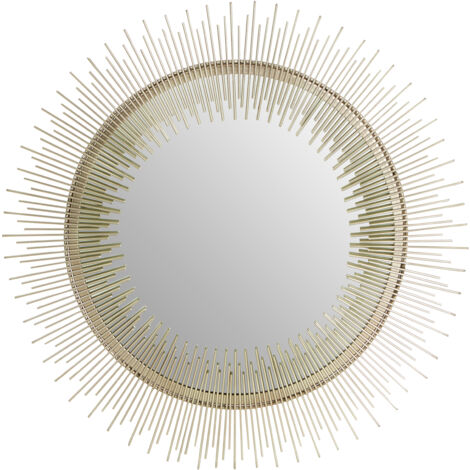 Premier Housewares Templar Spoke Pewtar Finish Wall Mirror (1/3)