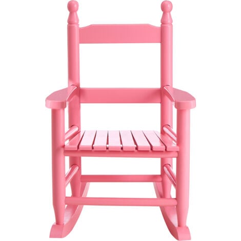 Interiors by Premier Pink Rocking Chair, Non-Harmful Children's Chair, Easy to Balance Kiddie Chair, Adjustable Playroom Chair