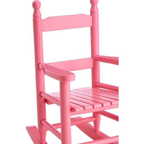 Interiors by Premier Pink Rocking Chair, Non-Harmful Children's Chair, Easy to Balance Kiddie Chair, Adjustable Playroom Chair