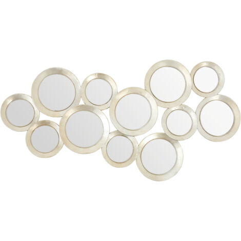 Premier Housewares Marcia Silver Finish Wall Mirror (1/4)