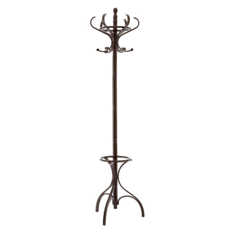 Premier Housewares Mahogany Finish Coat Stand (1/5)