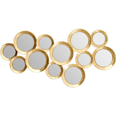 Premier Housewares Marcia Gold Finish Wall Mirror (1/4)