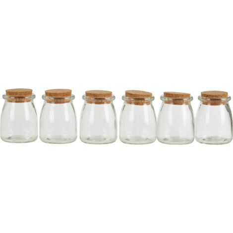 6pcs/set Clear Stackable Tower Shaped Spice Jars