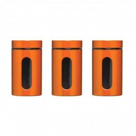 Premier Housewares Orange Storage Jars - Set of 3