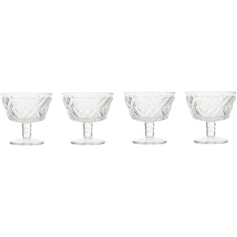 Premier Housewares Set of Four Fleur Desert Dishes (1/4)