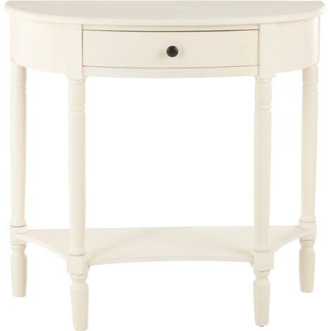 Premier Housewares Heritage 1 Drawer Antique White Console Table