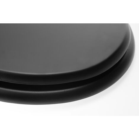 Premier Housewares Matt Black Toilet Seat
